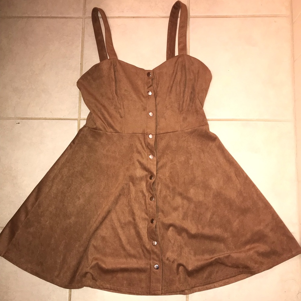 Suede Tan Forever 21 Dress
